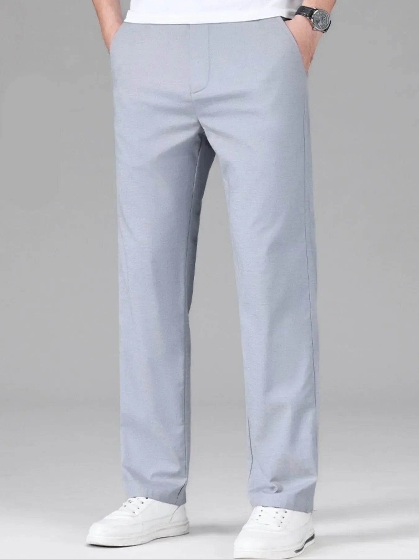 Men's Loose Fit Pants Light Blue / 29