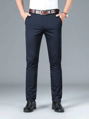 Men's Loose Fit Pants Navy Blue / 29