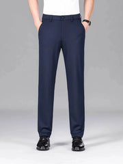 Men's Loose Fit Pants with Pockets Navy Blue / 29