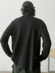 Men's Mock Neck Long Sleeve Top