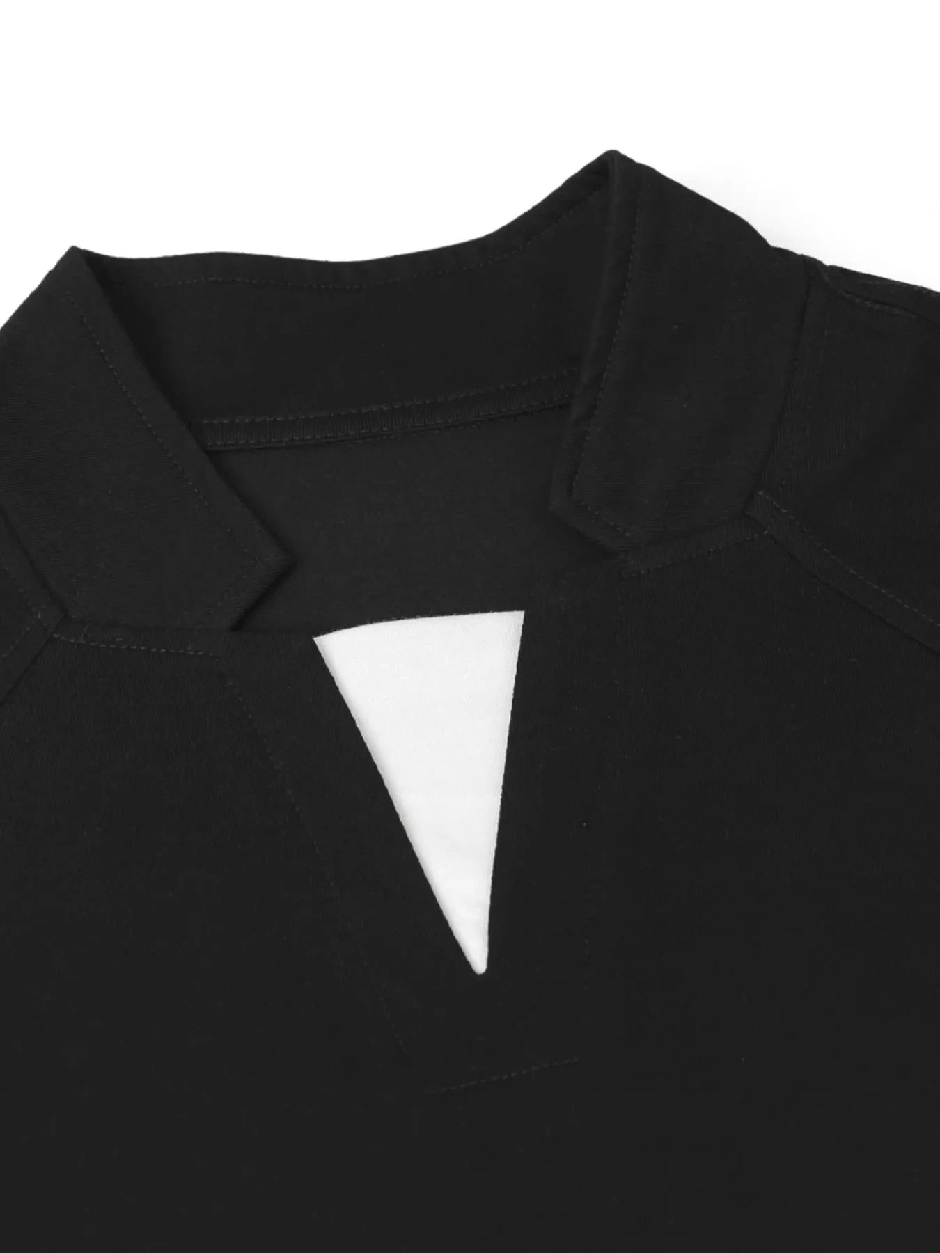 Men's Notched Long Sleeve Top