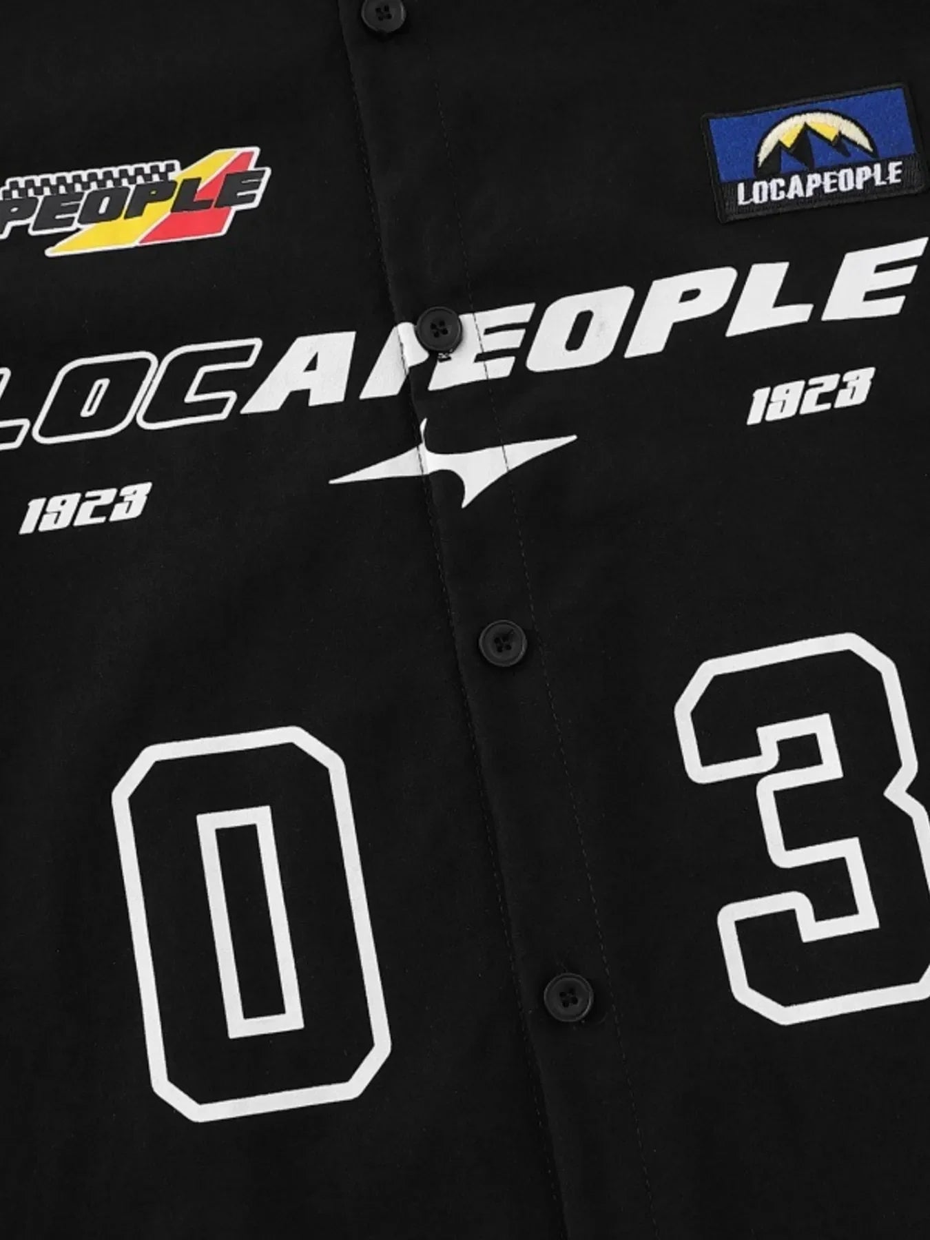 Men's Number Oversized Button-Up Shirt