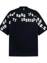 Men's Number Print Short Sleeve Oversized T-Shirt Black / M