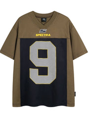 Men's Number Short Sleeve T-Shirt Brown / S