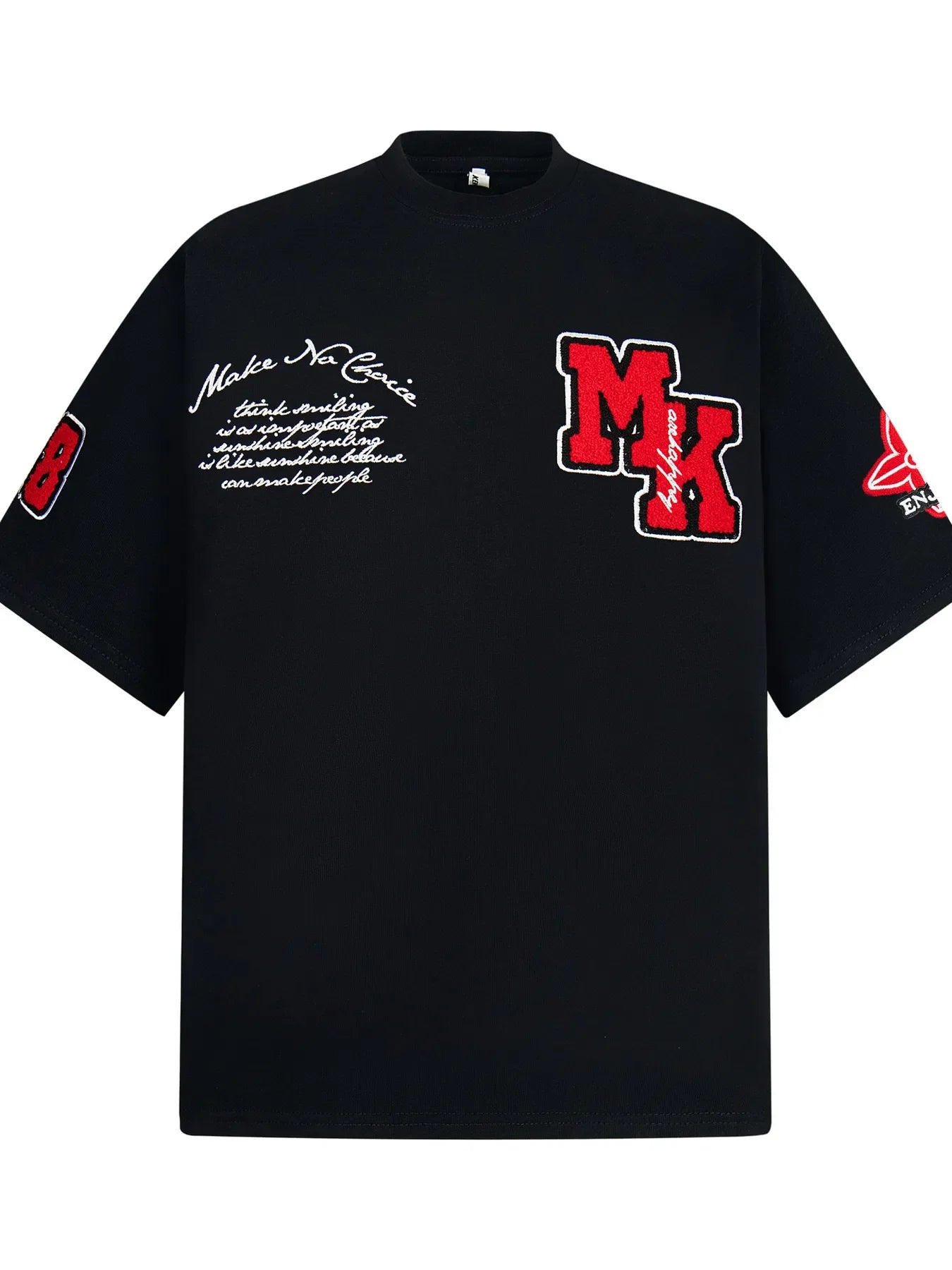 Men's Oversized Letter Short Sleeve T-Shirt