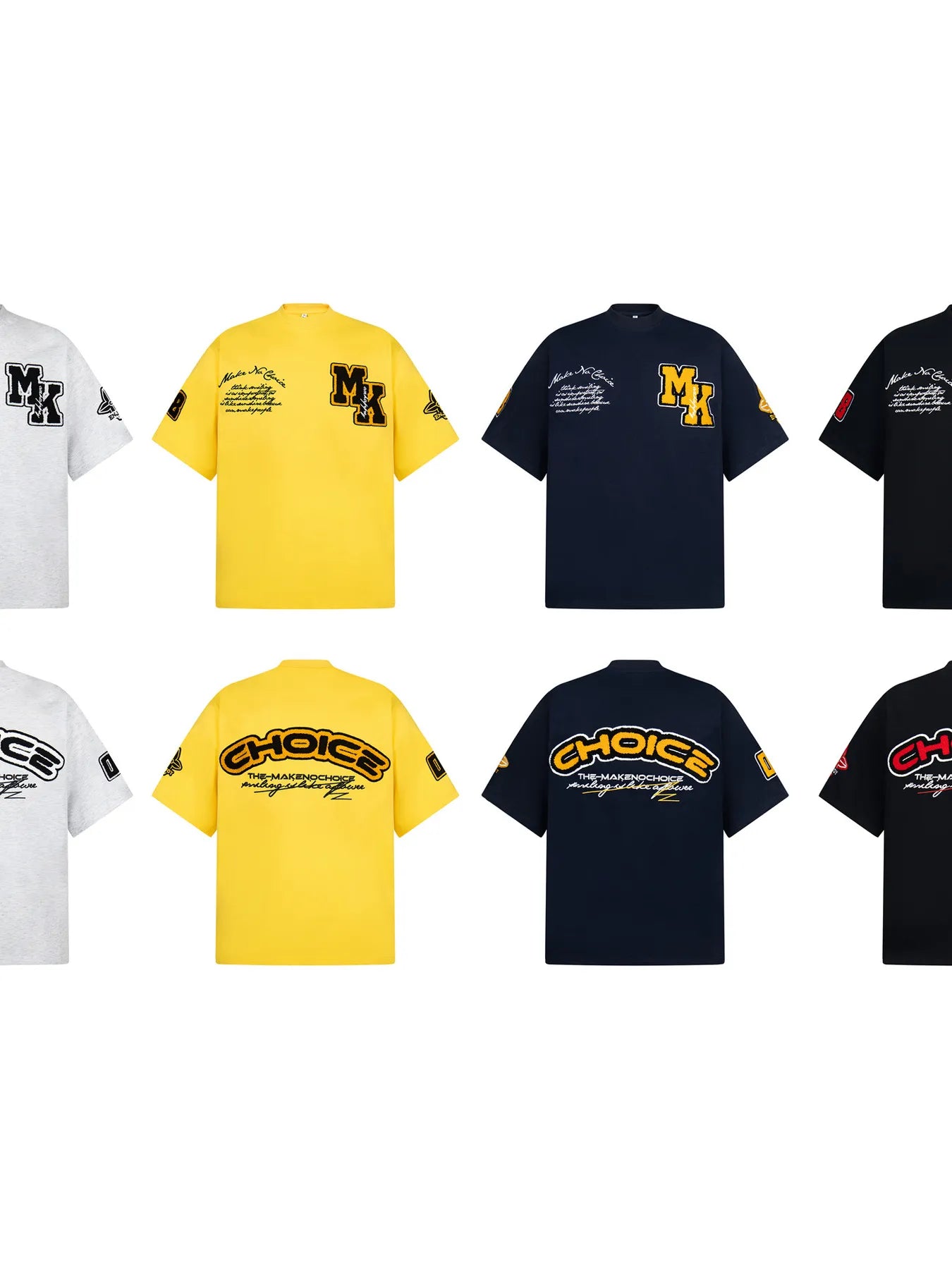 Men's Oversized Letter Short Sleeve T-Shirt