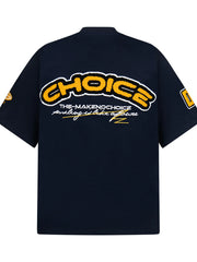 Men's Oversized Letter Short Sleeve T-Shirt