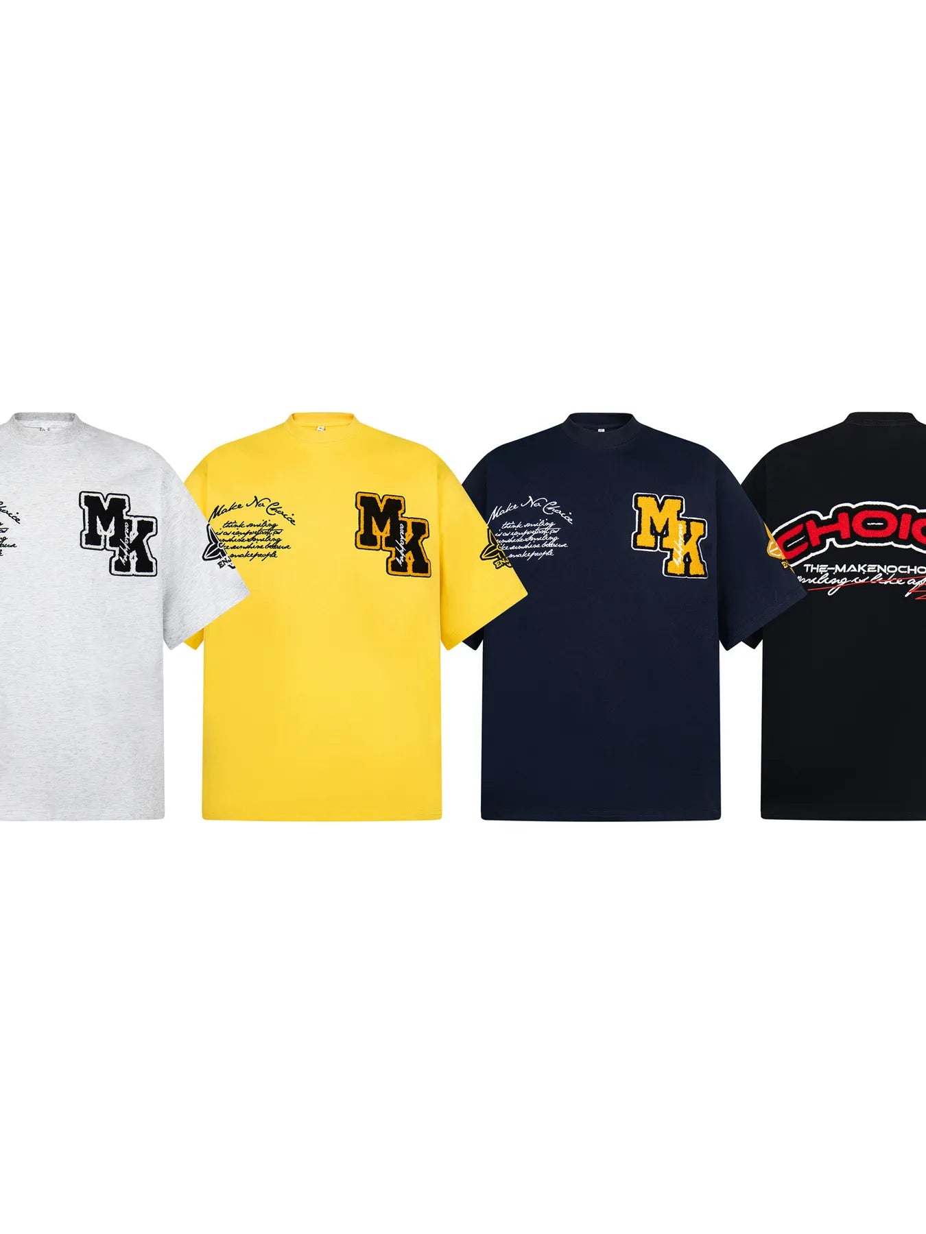 Men's Oversized Letter Short Sleeve T-Shirt