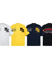 Men's Oversized Letter Short Sleeve T-Shirt