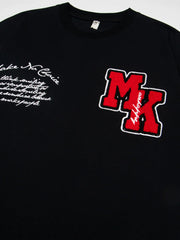 Men's Oversized Letter Short Sleeve T-Shirt