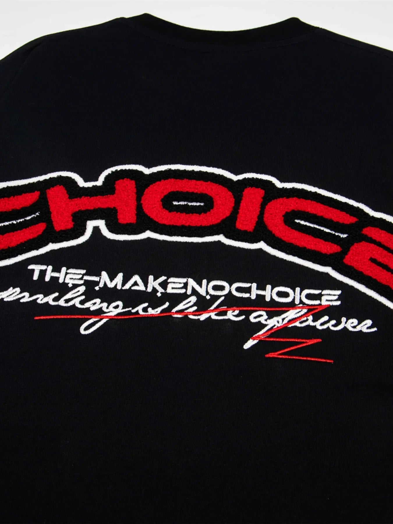 Men's Oversized Letter Short Sleeve T-Shirt Black / M