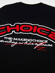 Men's Oversized Letter Short Sleeve T-Shirt Black / M