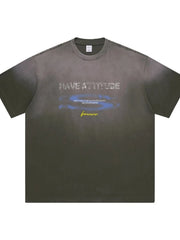 Men's Oversized Round Neck Short Sleeve T-Shirt Iron Gray / S