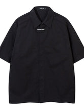 Men's Oversized Short Sleeve Shirt Black / M