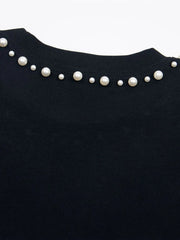 Men's Pearl Detail Round Neck T-Shirt