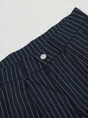 Men's Pinstripe Wide Leg Casual Pants