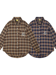 Men's Plaid Button-Down Shirt