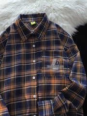 Men's Plaid Button-Down Shirt