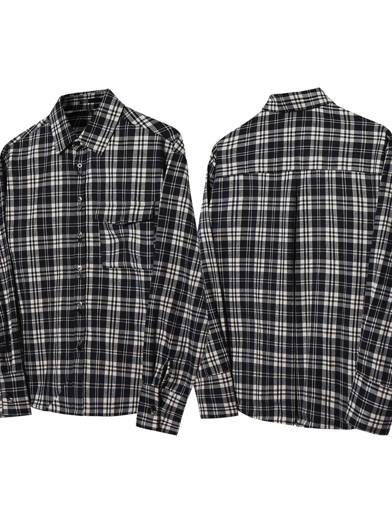 Men's Plaid Button-Down Shirt
