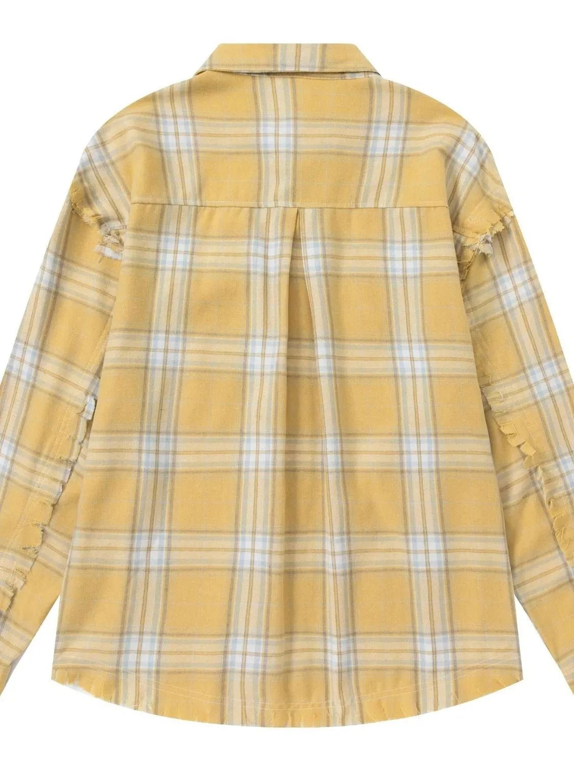 Men's Plaid Button Up Long Sleeve Shirt
