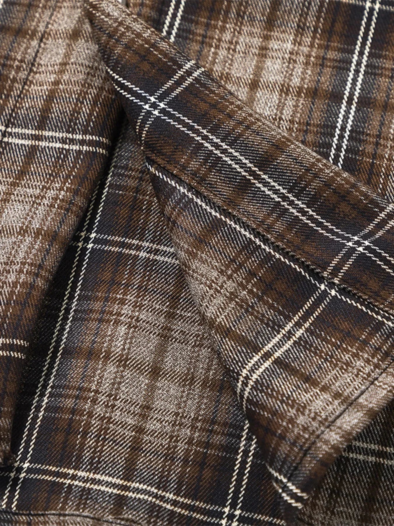 Men's Plaid Button Up Long Sleeve Shirt