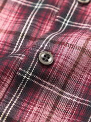 Men's Plaid Button Up Long Sleeve Shirt