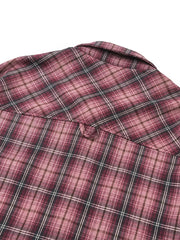 Men's Plaid Button Up Long Sleeve Shirt