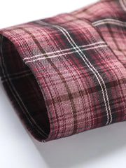 Men's Plaid Button Up Long Sleeve Shirt