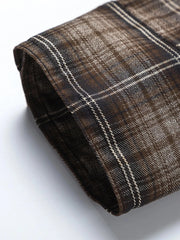 Men's Plaid Button Up Long Sleeve Shirt