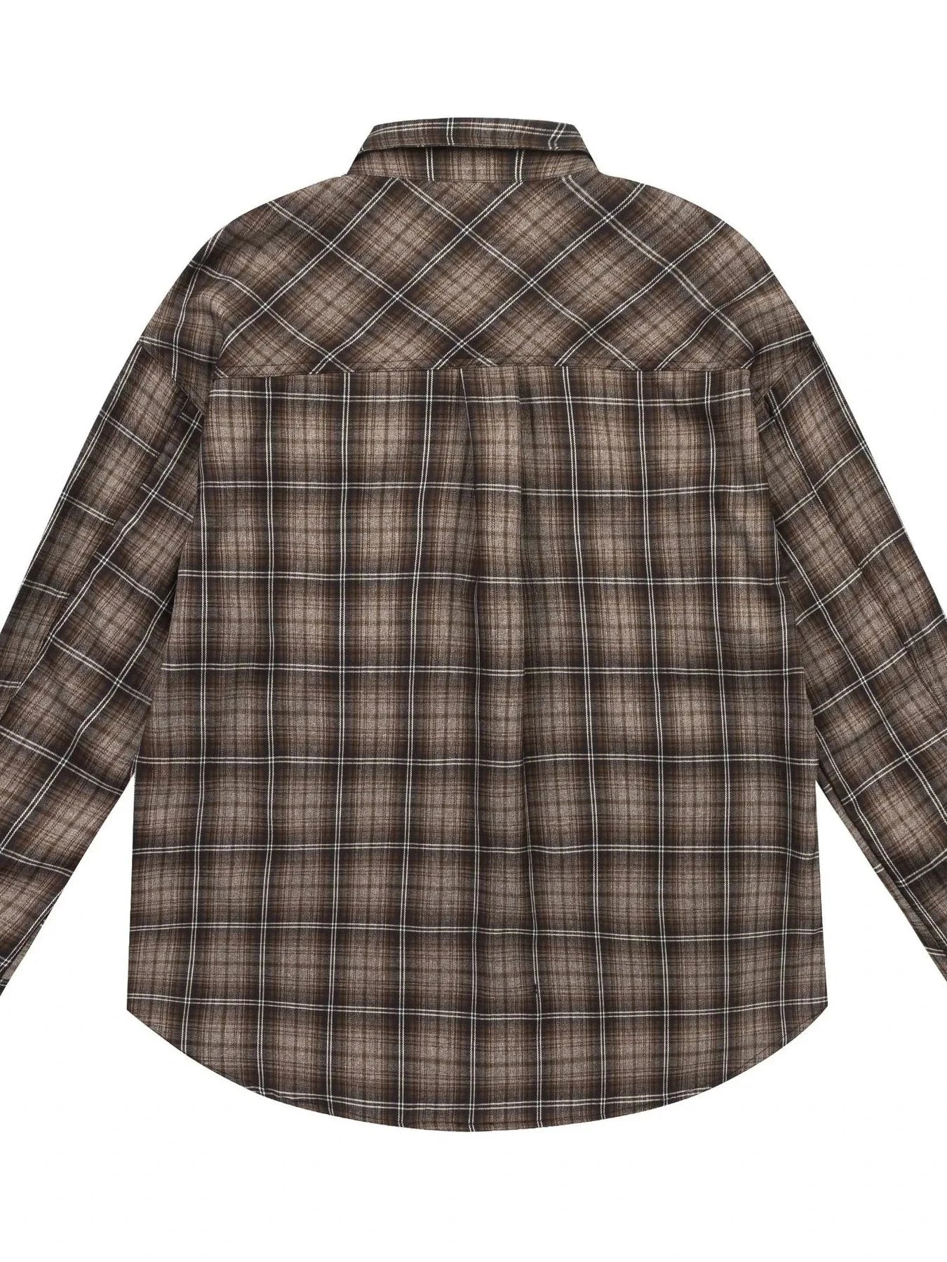 Men's Plaid Button Up Long Sleeve Shirt