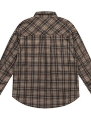 Men's Plaid Button Up Long Sleeve Shirt