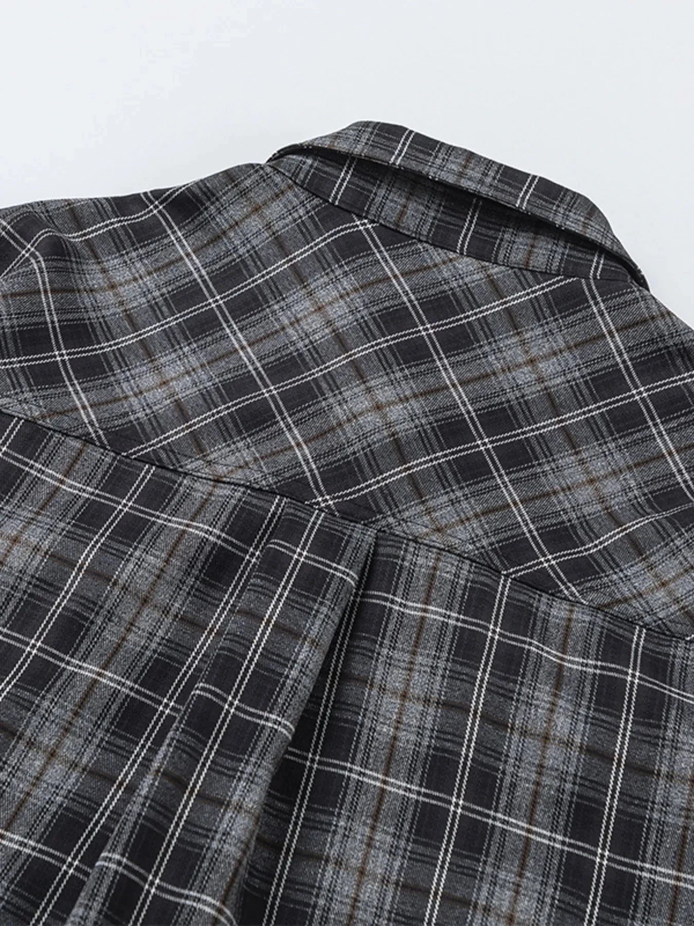 Men's Plaid Button Up Long Sleeve Shirt