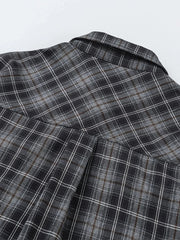 Men's Plaid Button Up Long Sleeve Shirt