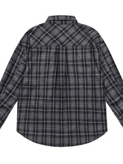 Men's Plaid Button Up Long Sleeve Shirt