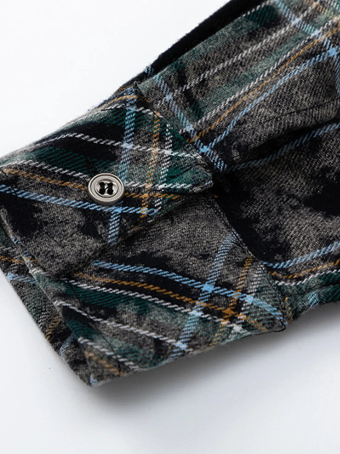 Men's Plaid Button-Up Shirt