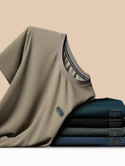 Men's Plus Size Breathable Short Sleeve T-Shirt
