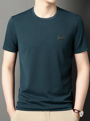 Men's Plus Size Breathable Short Sleeve T-Shirt Deep Teal / M