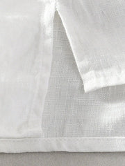 Men's Plus Size Button Detail Half Sleeve Shirt