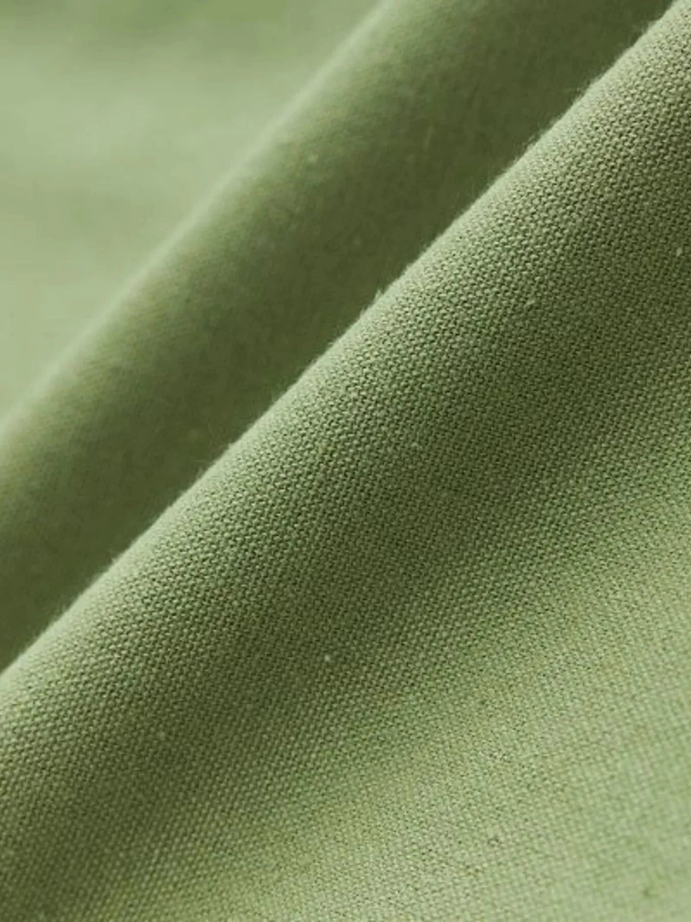 Men's Plus Size Button Detail Long Sleeve Blouse