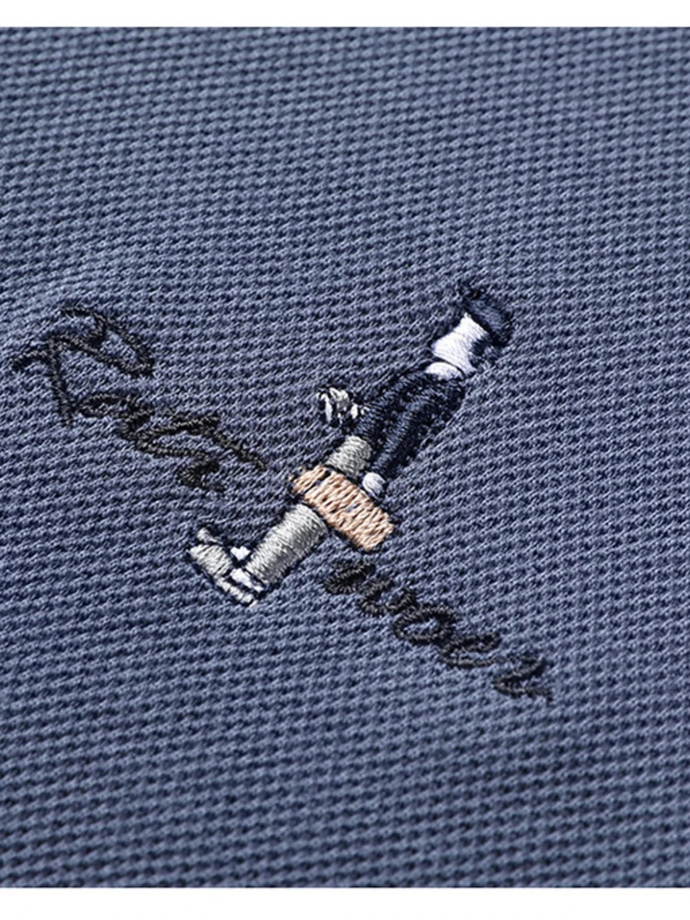 Men's Plus Size Button Detail Long Sleeve Polo