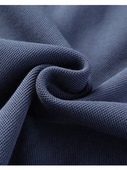 Men's Plus Size Button Detail Long Sleeve Polo