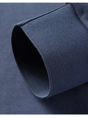 Men's Plus Size Button Detail Long Sleeve Polo
