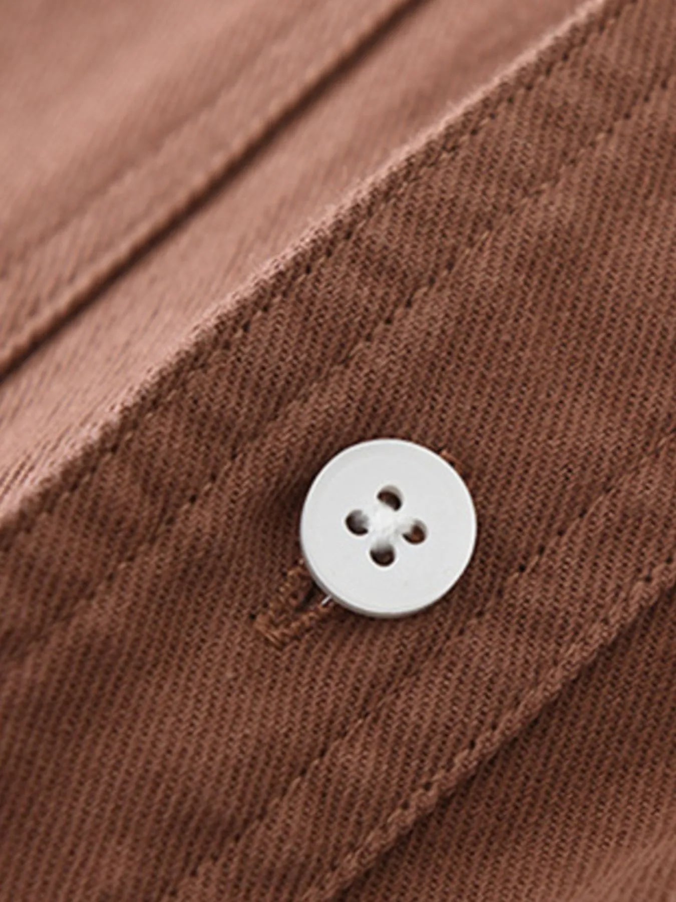 Men's Plus Size Button Detail Long Sleeve Shirt