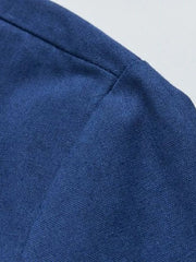 Men's Plus Size Button Detail Short Sleeve Blouse