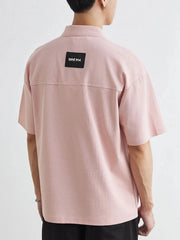 Men's Plus Size Button Detail Short Sleeve Polo