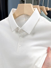 Men's Plus Size Button Detail Short Sleeve Polo