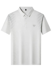 Men's Plus Size Button Detail Short Sleeve Polo