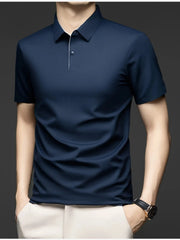 Men's Plus Size Button Detail Short Sleeve Polo