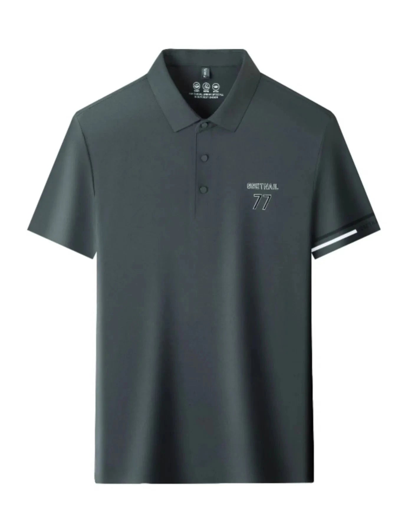 Men's Plus Size Button Detail Short Sleeve Polo