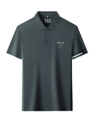 Men's Plus Size Button Detail Short Sleeve Polo